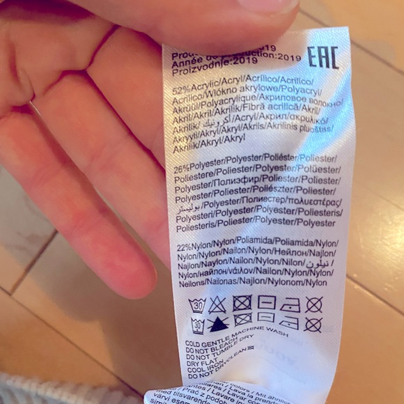 Vero Moda Cream Beige Cable Knit Mock Neck Sweater - Picture 5 of 5